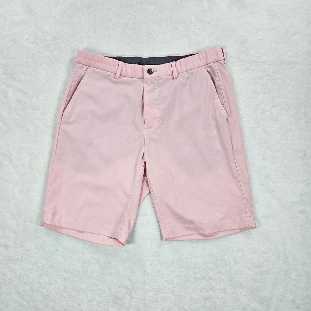 Bobby Jones Mens Performance Golf Shorts Pink BJ370370 Size 34